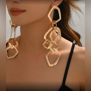 ✨NEW Elegant Gold tone Bohemian Tribal Hypoallergenic Earrings